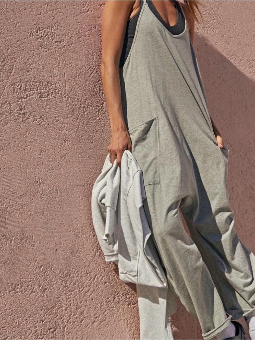 FP Movement Hot Shot Onesie Grey Medium Free People